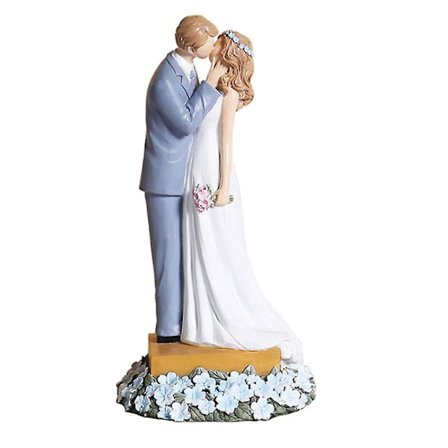 Brud og brudgom, figurer sjov bryllupspar statue