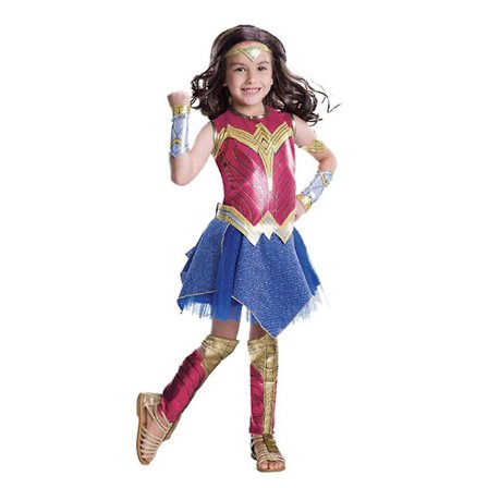 4-10 år Barn Flickor Wonder Woman Cosplay Kostym Outfit Set