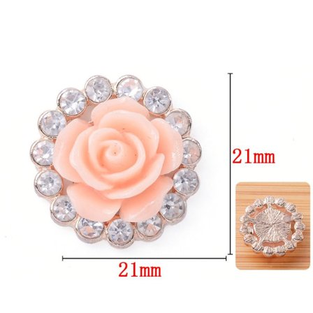 10 st Pearl Button Strassknappar 2 2