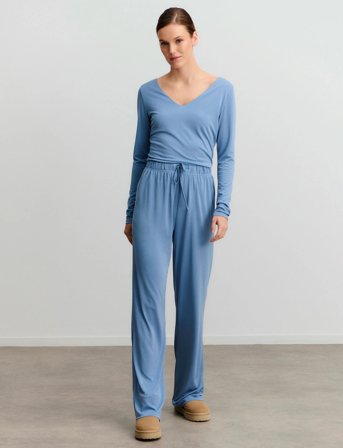 Rosemunde Rwelma Modal V-Neck T-Shirt - Blue - L