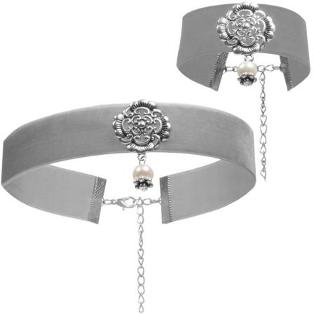 Tectake Halsband Och Armband Silberwald Grå