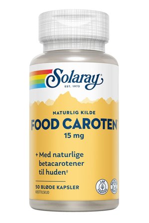Solaray Food Caroten 50 kaps, Helse & Madvarer, Vitaminer, A-vitamin