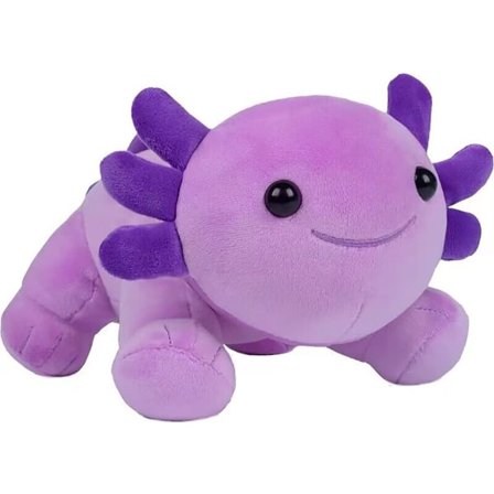Axolotl Udstoppede Dyr Sød Axolotl Plysdukke Blødt Legetøj 25 cm til Piger Drenge Jul (Axolotl Lilla)