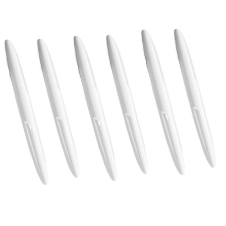 6 STK / Sæt Anti-kollision Strip Bumper Guards HVID