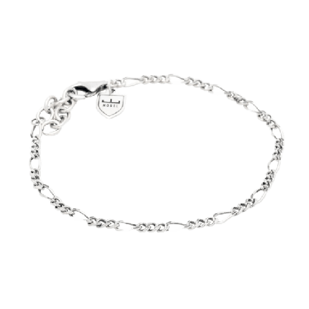 by BILLGREN Silverarmband | Figaro 3 Mm Nobel Accessoarer Herr Silver 19 cm