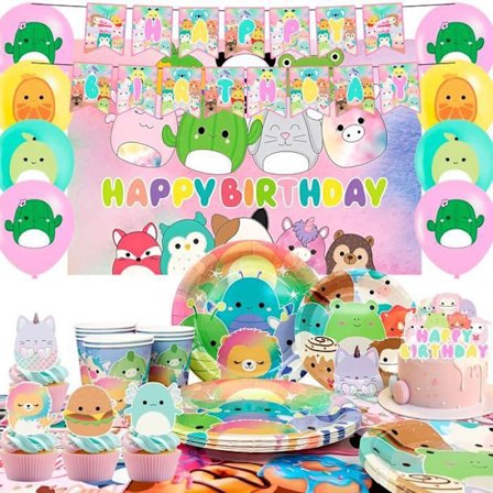 Dekoration Kalas - INBOXXARTY - Squishmallow Dekokit - Flerfärgad - För Barn - Nutida