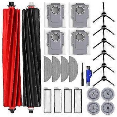 Roborock S8 MaxV Ultra Ersättningsdelar: Sidoborste, HEPA-filter & Moppdynor