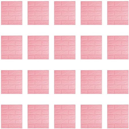 20 st självhäftande 3D tegelklistermärken DIY vattentät skum tapet sovrum kök tak tak bakgrund väggklistermärken-B