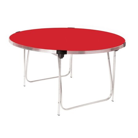 Round folding table, Ø 1520x698 mm, red