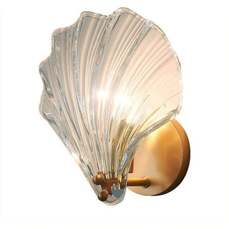 Indendørs væglampe Kreativ krystalglas dekorativ væglampe Moderne messing væglampe Transparent farve--Tre tone belysning