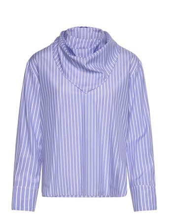 Mango | Striped Blouse With Handkerchief | L