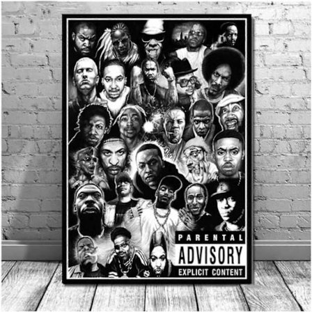 Puslespil 300/500/1000 Brikker Plakatprint Hip Hop 2Pac Musik Rapper Stjerne Legende Den Sidste Nadver Plakat Til Trælegetøj Til Voksne Dec (LGL)