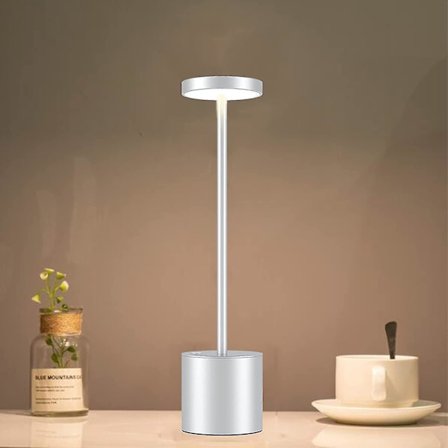 Cordless Table Lamp, 6000mah Rechargeable Battery, Metal Bedside Lamp