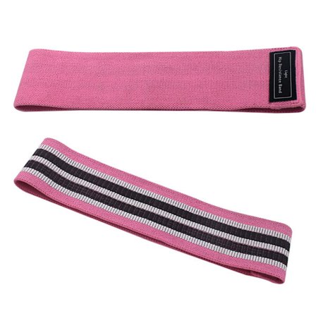 Fitness elastiskt bälte Rosa (76 * 8m liten spänning)