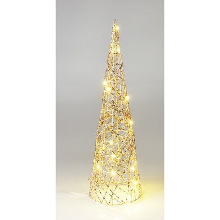 Julekjegle med LED-belysning Timer 40 cm [GKS]