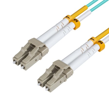 MicroConnect Nettverkskabel - LC/PC-multimodus (hann) til LC/PC-multimodus (hann) - 12 m - fiberoptisk - 50 / 125 mikroner - OM3 - halogenfri