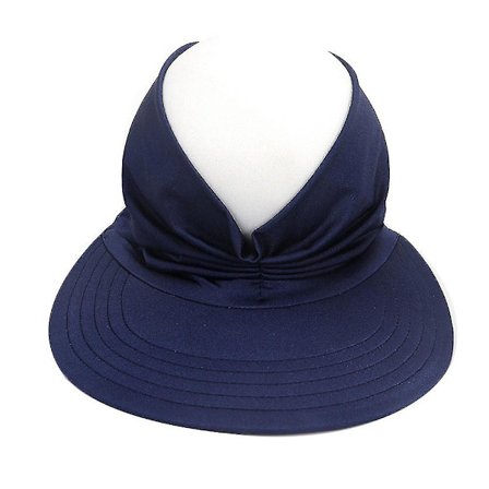 Baseball Sol Kappe Sports Sol Visir Tom Hat Uv Beskyttelse Solhatte Kvinder Uv Beskyttelse Brand Strand(Mørkeblå)