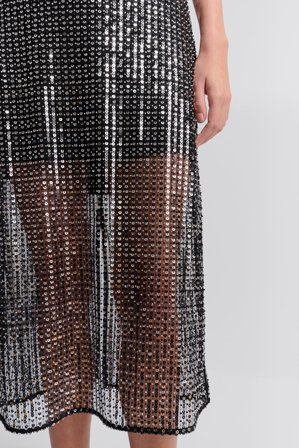 Malina - Solina midi skirt - L - Midnight Sequin