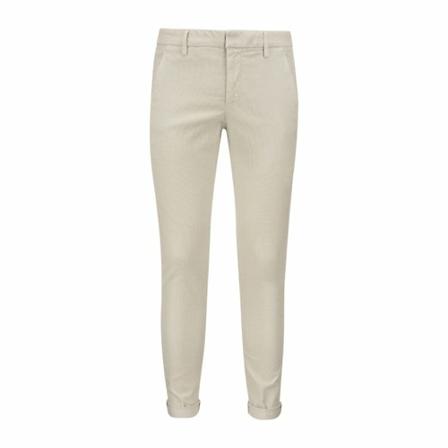 Dondup, Slim Velvet Trousers Beige, Heren, Maat:W36,Katoen