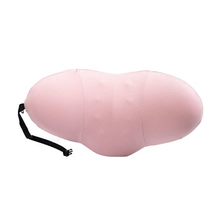 Ergonomisk ländryggskudde med memory foam för lindring av smärta i nedre ryggen, rosa 49x27x13,5cm