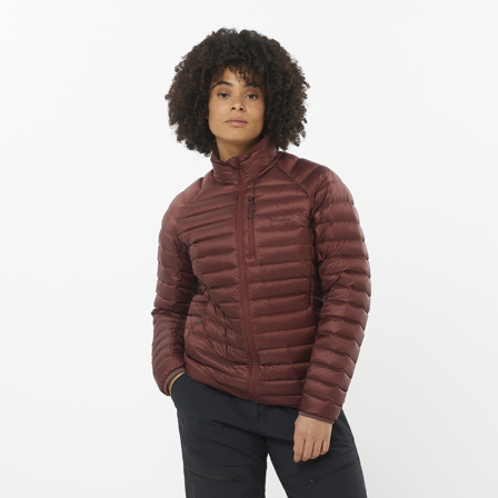Salomon - Jakker Klær Elixir Micro Down Jckt W - RUM Raisin