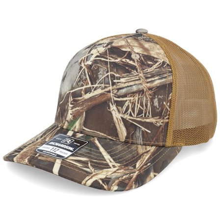 Richardson - Camo trucker Cap - 112pfp Realtree Max-7/Buck A-Frame Trucker @ Hatstore