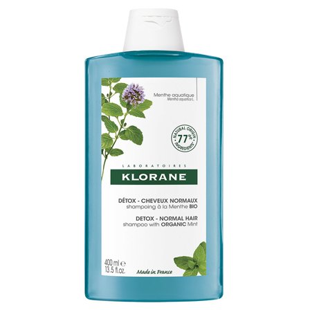 Klorane Menta Acquatica Shampoo Detox Alla Capelli Normali 400ml - Shampoo Detossinante