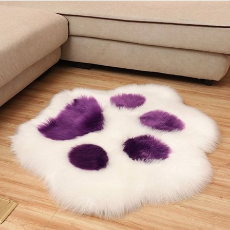 Plys tæppe Plys trædepude LILLA 45X45CM