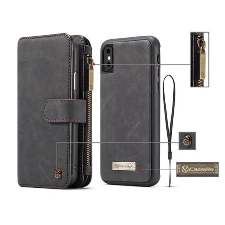 Caseme Plånboksfodral Med Magnetskal, Iphone Xs Max 6.5, Svart Svart