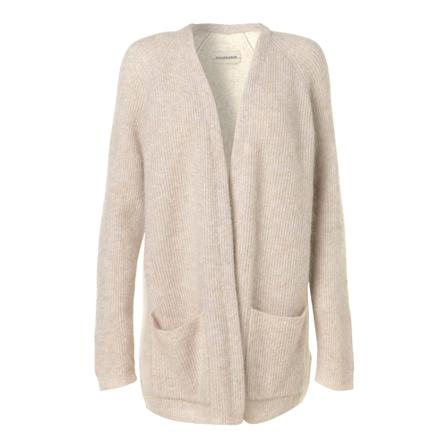 By Malene Birger, Belinta cardigan Beige, Dames, Maat:XS,Polyamide,strepen
