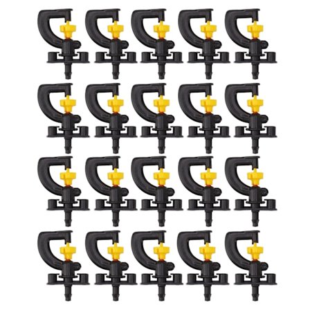 20 G Type Forstøver Dyser Profesjonell Fuktighetsgivende Kjøling Mikro Spray for Gård Hage Utendørs Rotary