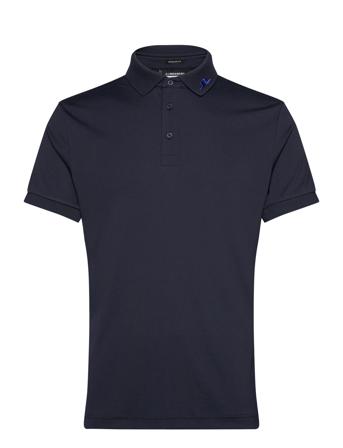 Kv Regular Fit Print Sport Men Sport Clothing Sport Tops Sport Polos Sport Short-sleeved Polos Navy J. Lindeberg