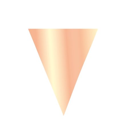 Ekträ Metallic Solid Colour Vimpel One Size Rose Gold