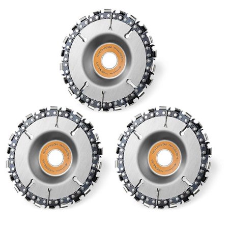 3 st 4-tums motorsågsklingor för vinkelslip med 22 tänder Hög effektivitet för trä, plast och fler material