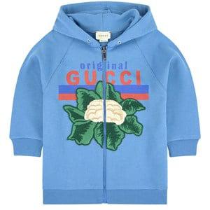 Kids - Gucci Embroidered hoodie 4 years - Jumpers and knitwear - 4 years - Blue - Mädchen