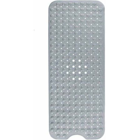 SHINING HOUSE Bademåtte, bademåtte med 200 sugekopper, skridsikker bademåtte til brusebad, 100 x 40 cm (grå)
