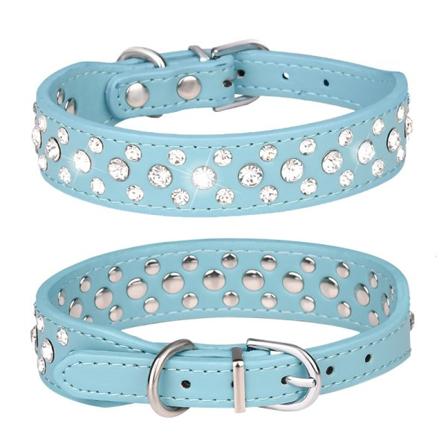 Vacker kattkrage Justerbart halsband Vacker gyllene glittrande strass kattkrage