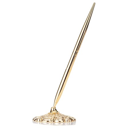 Retro metalkuglepen Fastgjort basestativ Skrivebord Kontorskranke Bryllupsgæstesignatur Signaturpenne Brevpapir