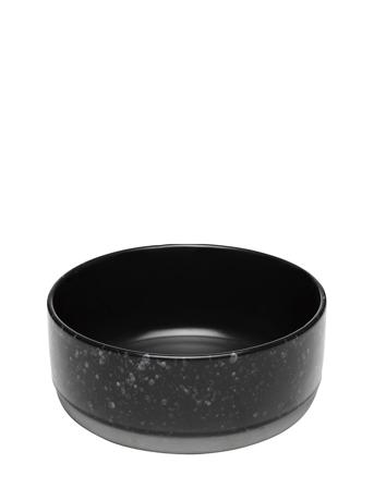 Raw Nordic Black - Bowl High D19,5 X H8 Cm 1 Pcs Home Tableware Bowls Breakfast Bowls Black Aida