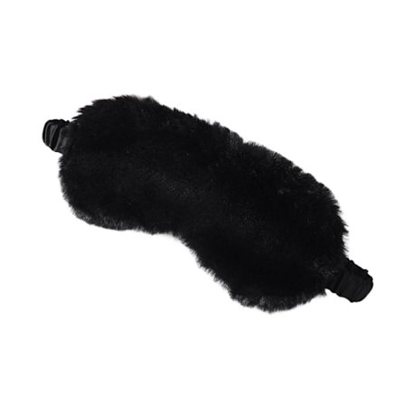 Sovemaske imiteret silke Black