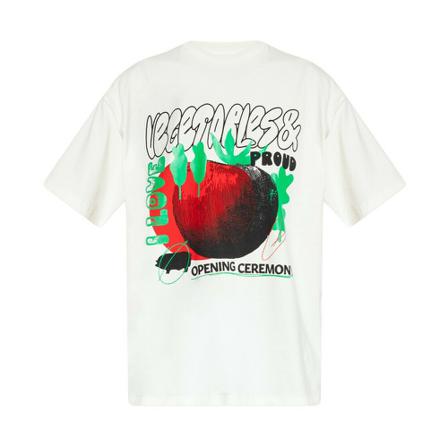 Opening Ceremony Printed T-shirt Hvid, Dame T-shirts
