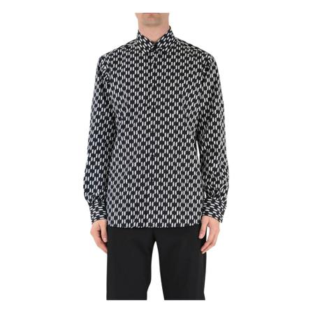Karl Lagerfeld, Fantasy shirt Zwart, Heren, Maat:M