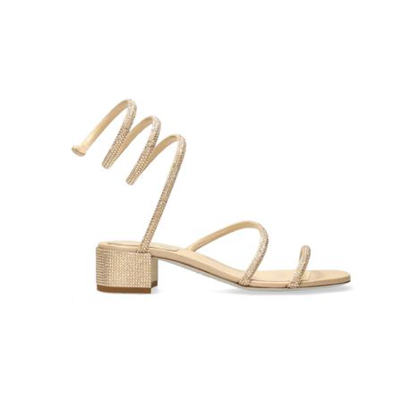 René Caovilla, Sandals Żółty, Kobieta, Rozmiar: 40 EU