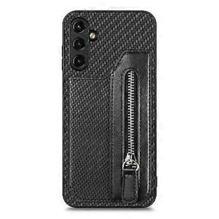 C1-04 Etui til Samsung Galaxy A35 5G Læder+PC+TPU Lynlås Pung Smartphone Cover