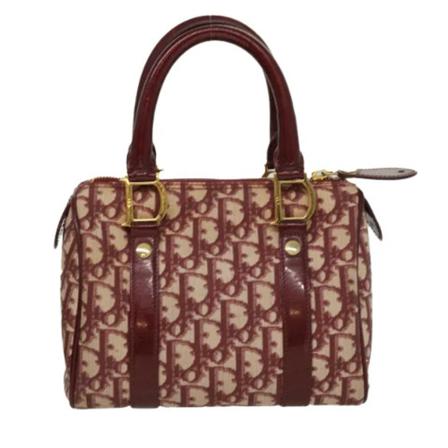 Dior Vintage Pre-owned Canvas hndtasker Rød, Dame Vintage Tasker, Størrelse: ONE Size