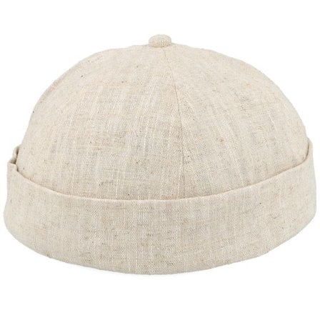 Upfront - Beige docker Beanie - Avalon Off White Docker @ Hatstore