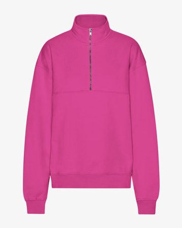 Organic Quarter Zip - Magenta Blaze - Female - L