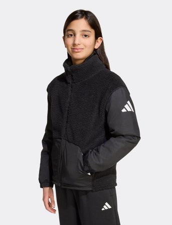 adidas Sportswear J Sherpa Jkt - Black - 140
