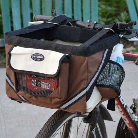 Cykelkorg hund framtill kattunge cykelstyre cykelväska oxfordtyg hundkorg rese shopping