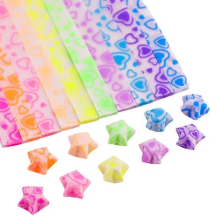 420 ark Lysende Stjerne Origami Papirstrimler